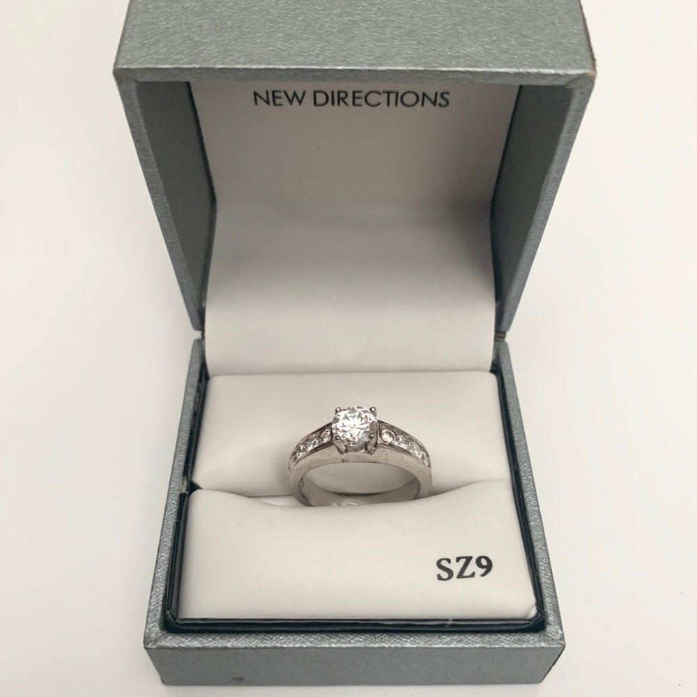 Set Of 9 Faux Engagement Rings Size 9